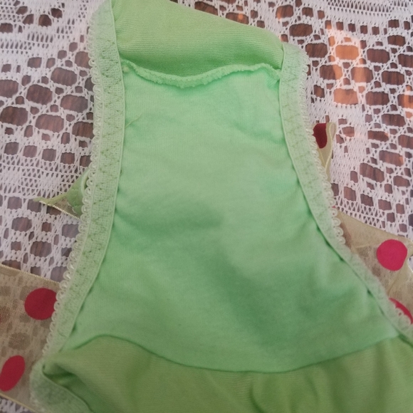 Vintage Inspired RARE Lime Green Satin Pantie - Picture 8 of 9